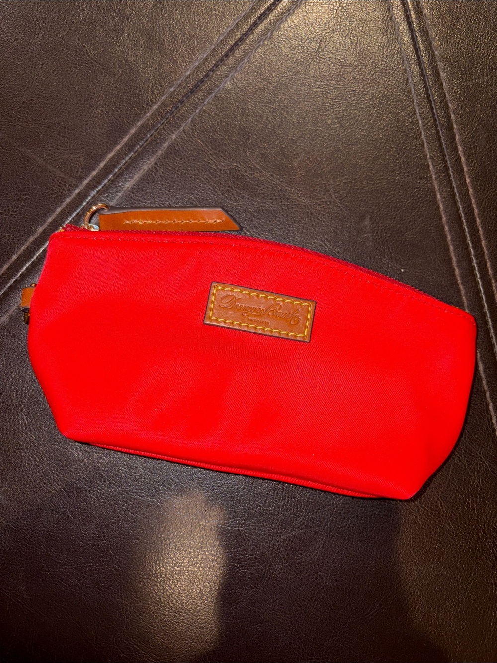 Dooney and Bourke Red Nylon Collection Mini Pouch / Purse insert